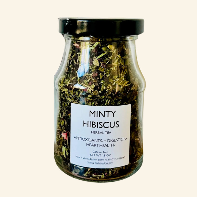 Minty Hibiscus Herbal Tea