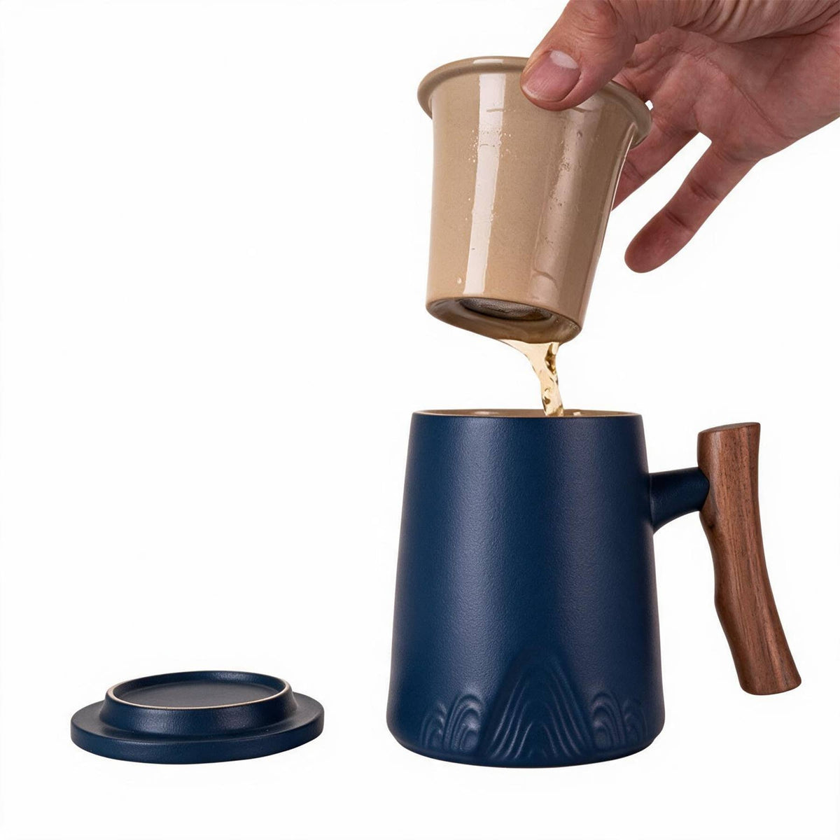15oz Tea Mugs with Lid and Infuser for Loose Leaf Tea (1/48)