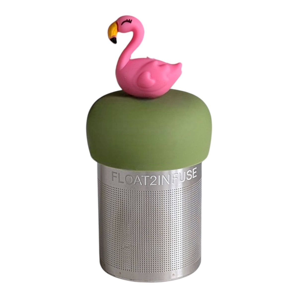 Flamingo | Floating Tea Infuser | Green Base | Pink