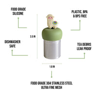 Alpaca | Floating Tea Infuser | Green Base | Cream Alpaca