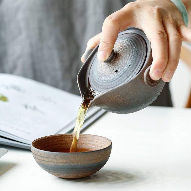 Handmade Ceramic Gaiwan Tea Set