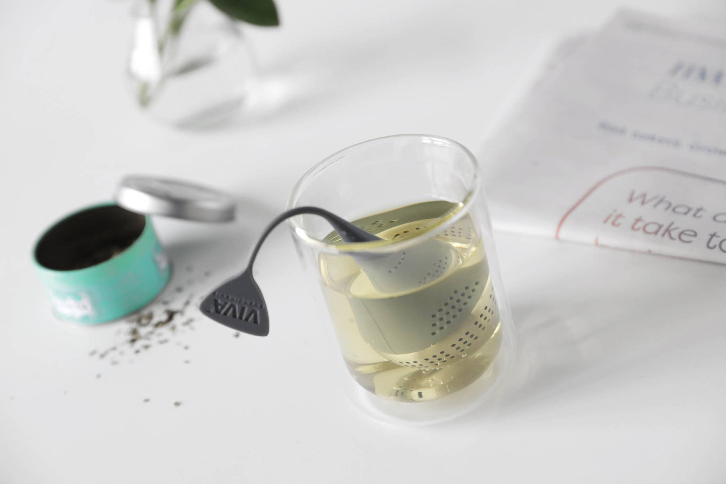 Stainless Steel Tea Infuser Egg - In-Line: Yellow Butter