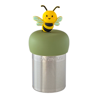 Bumble Bee | Floating Tea Infuser | Green Base | Yellow