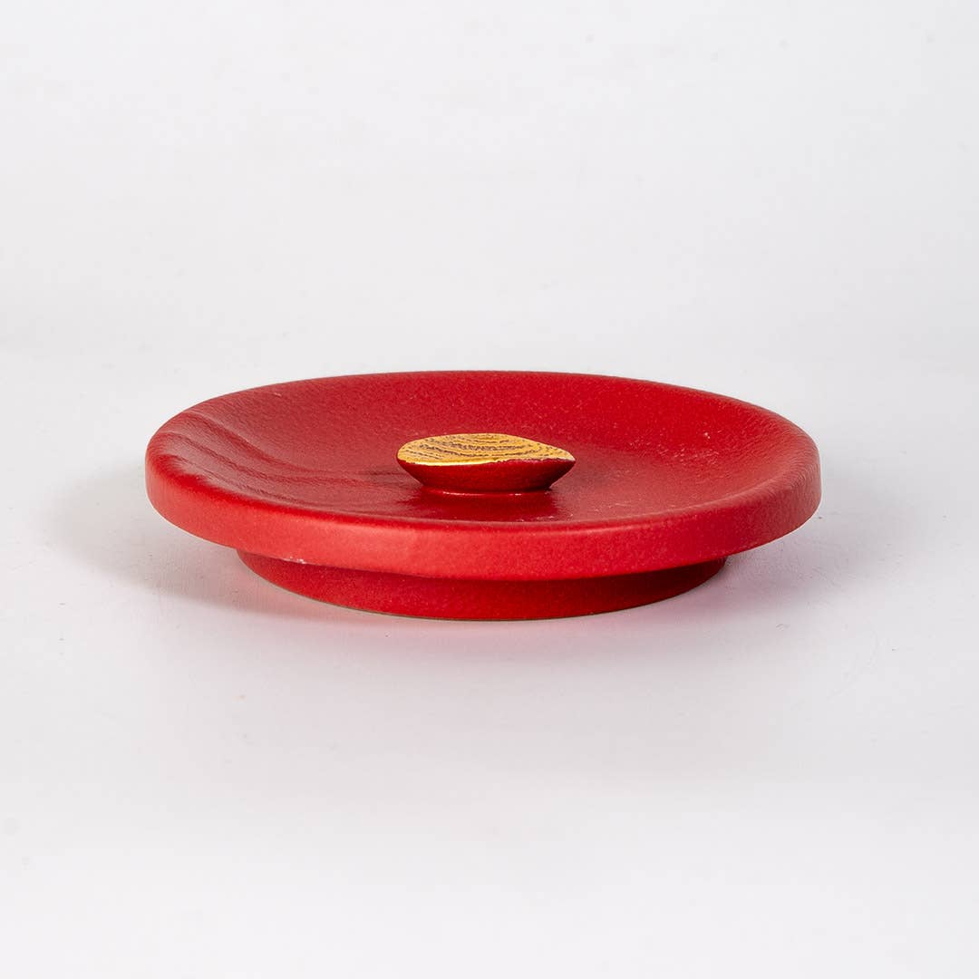 12oz Tea Mugs with Lid and Infuser for Loose Leaf Tea Mountain Range Red (4/48)