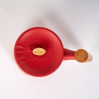 12oz Tea Mugs with Lid and Infuser for Loose Leaf Tea Mountain Range Red (4/48)