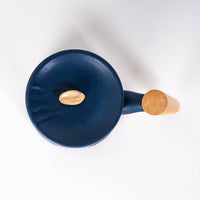 12oz Tea Mugs with Lid and Infuser for Loose Leaf Tea Mountain Range Navy (4/48)