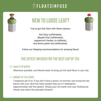 Yin Yang Sun Moon | Floating Tea Infuser | Black Base |Black